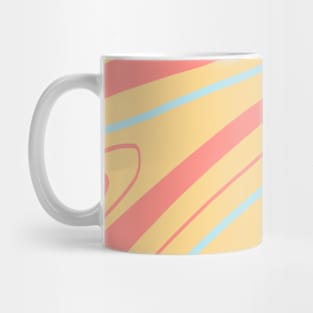 Primary Color Abstract Waves Mug